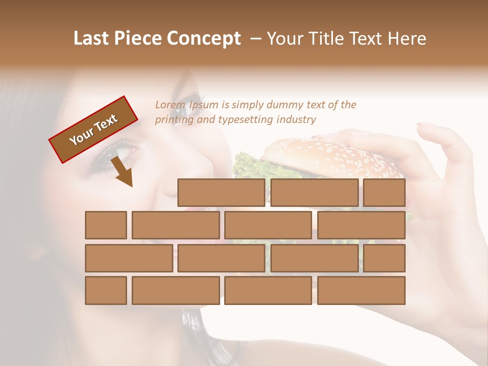Eating Holding Snack PowerPoint Template