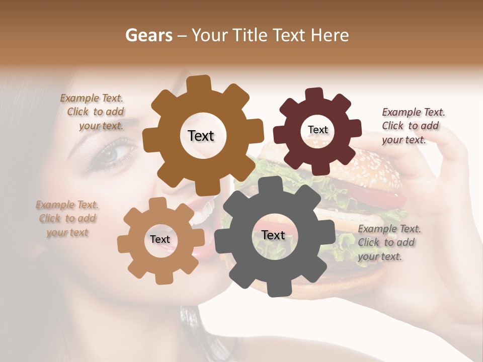 Eating Holding Snack PowerPoint Template