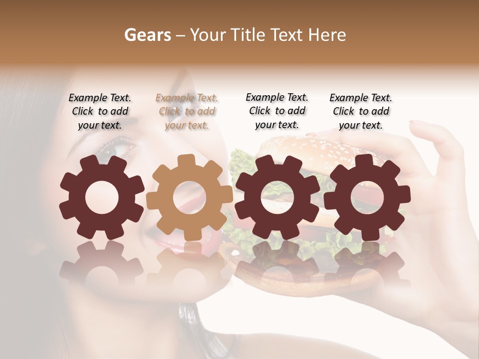 Eating Holding Snack PowerPoint Template