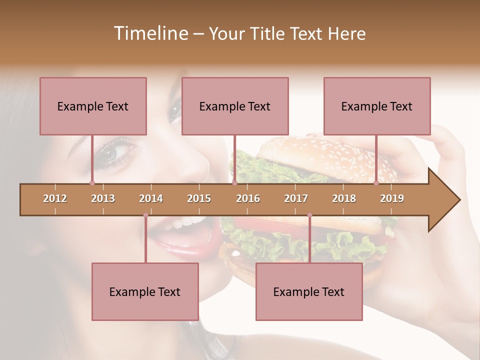 Eating Holding Snack PowerPoint Template