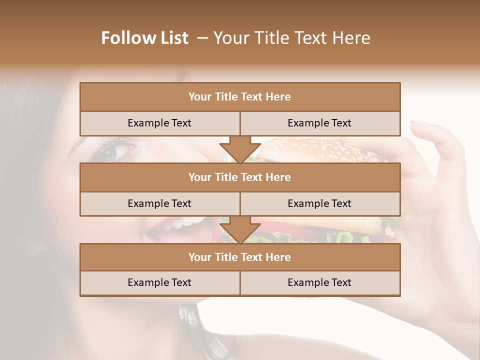 Eating Holding Snack PowerPoint Template
