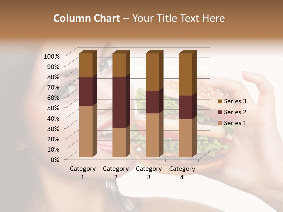 Eating Holding Snack PowerPoint Template