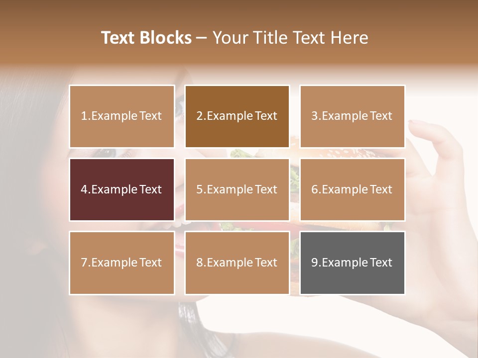 Eating Holding Snack PowerPoint Template