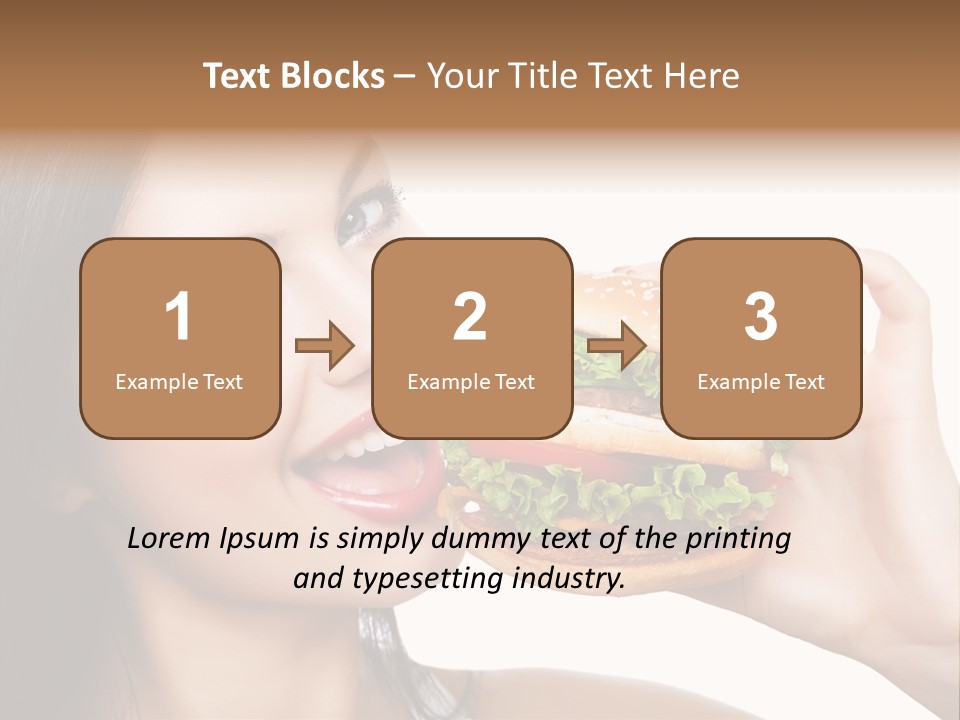 Eating Holding Snack PowerPoint Template