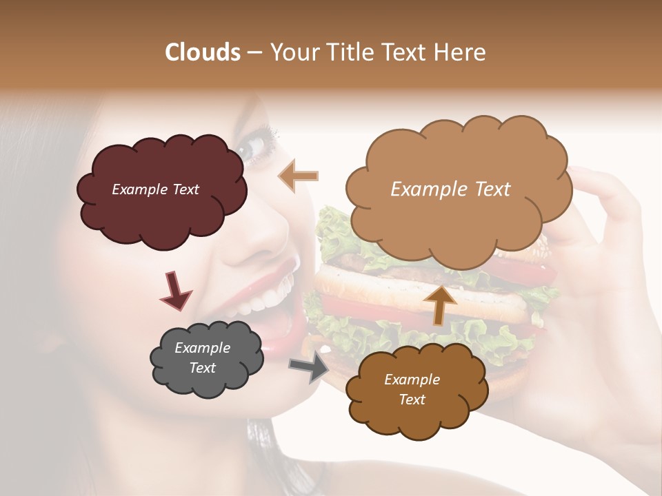 Eating Holding Snack PowerPoint Template