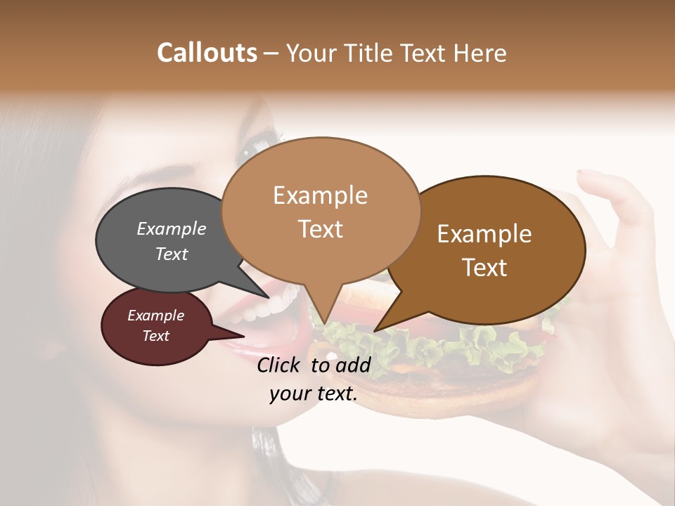 Eating Holding Snack PowerPoint Template