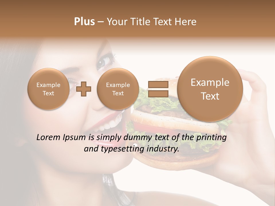 Eating Holding Snack PowerPoint Template