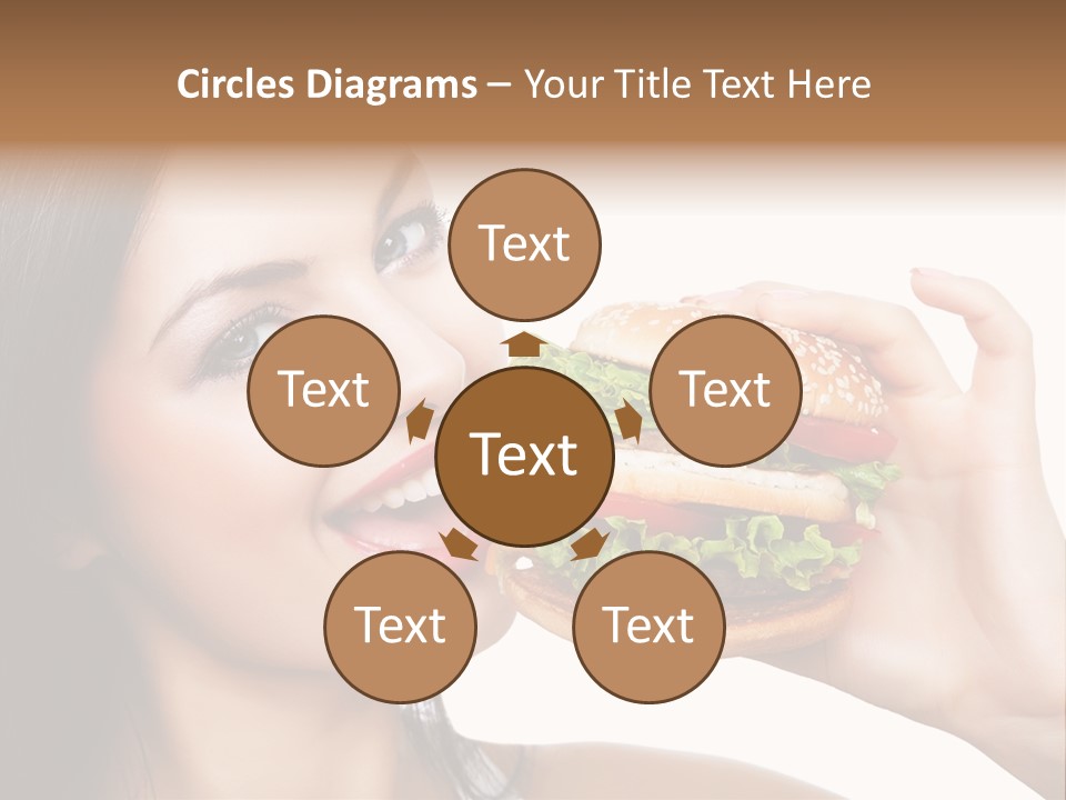 Eating Holding Snack PowerPoint Template