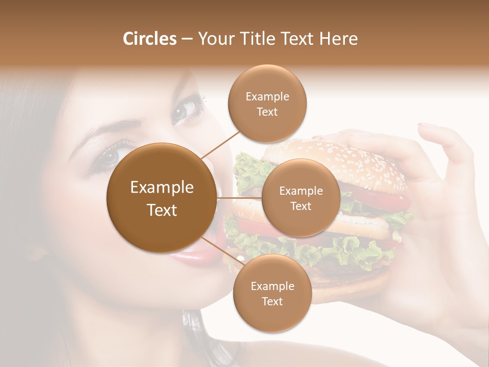 Eating Holding Snack PowerPoint Template