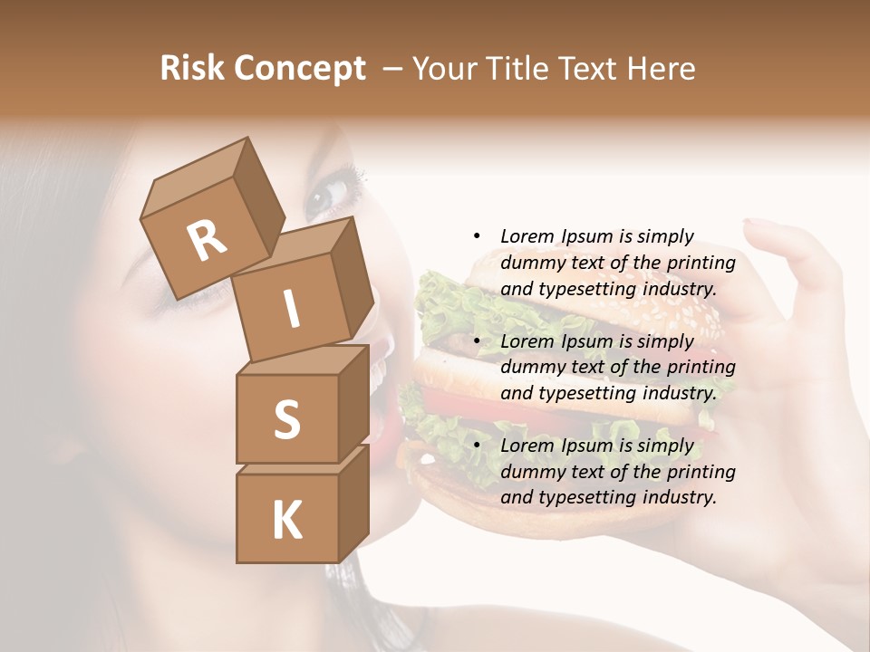 Eating Holding Snack PowerPoint Template