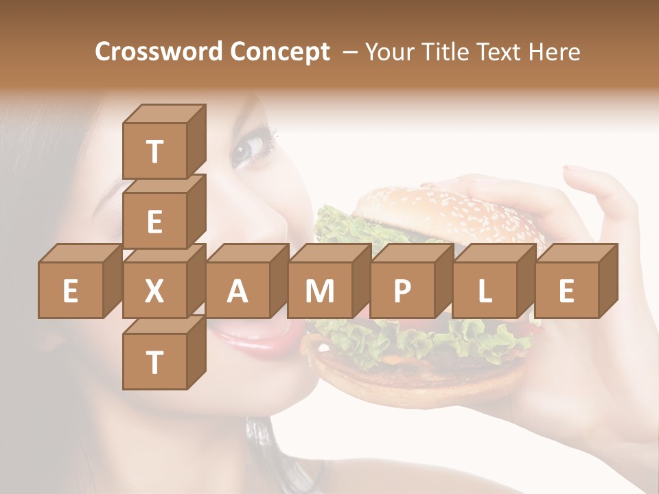 Eating Holding Snack PowerPoint Template