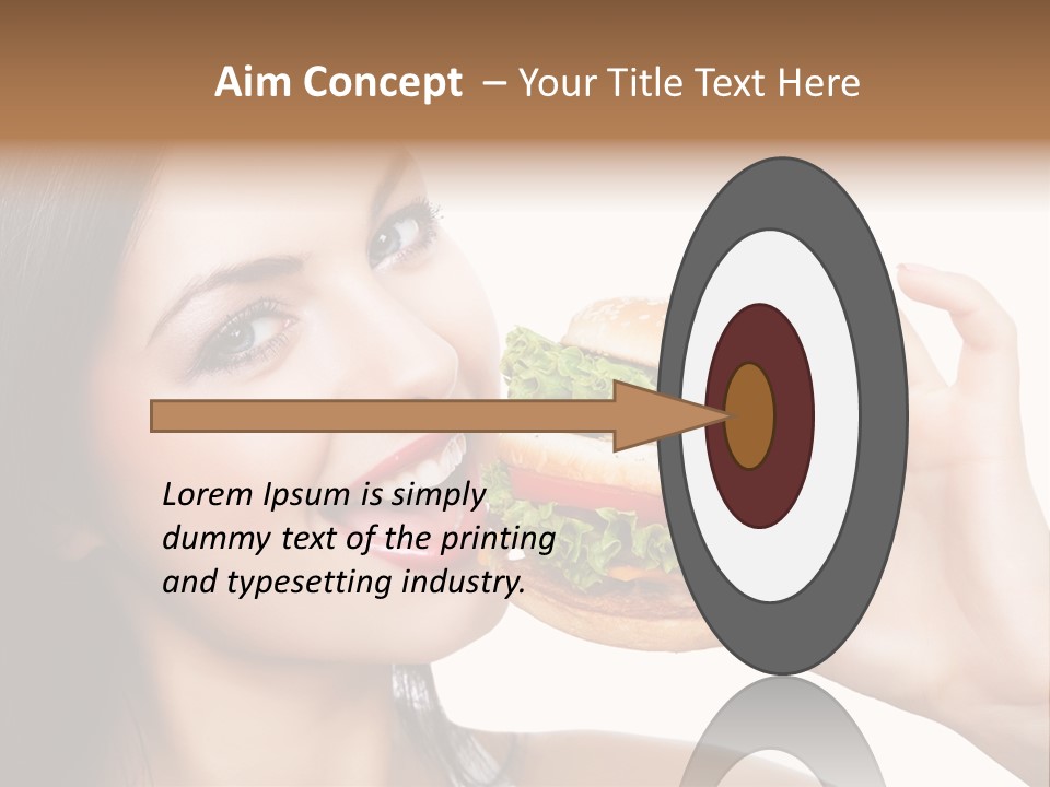 Eating Holding Snack PowerPoint Template