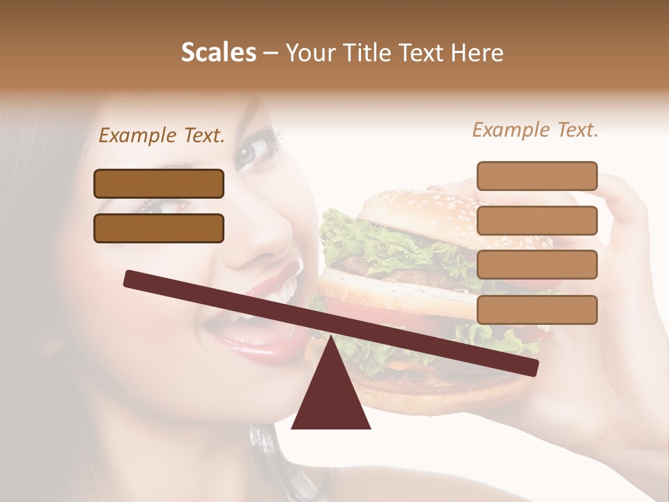 Eating Holding Snack PowerPoint Template