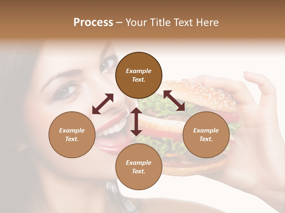 Eating Holding Snack PowerPoint Template