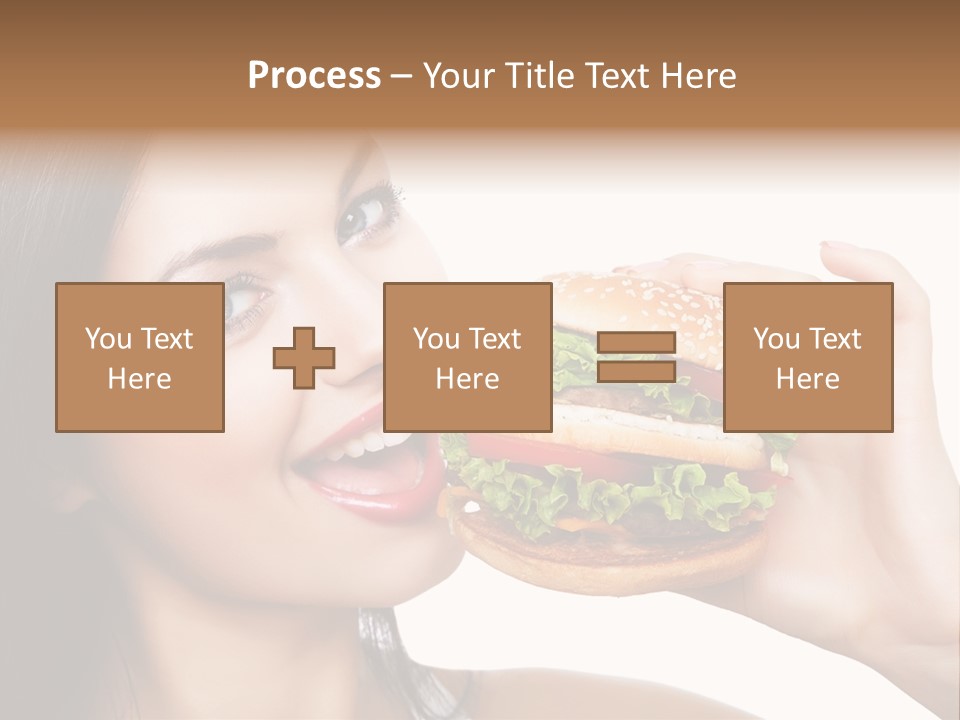 Eating Holding Snack PowerPoint Template