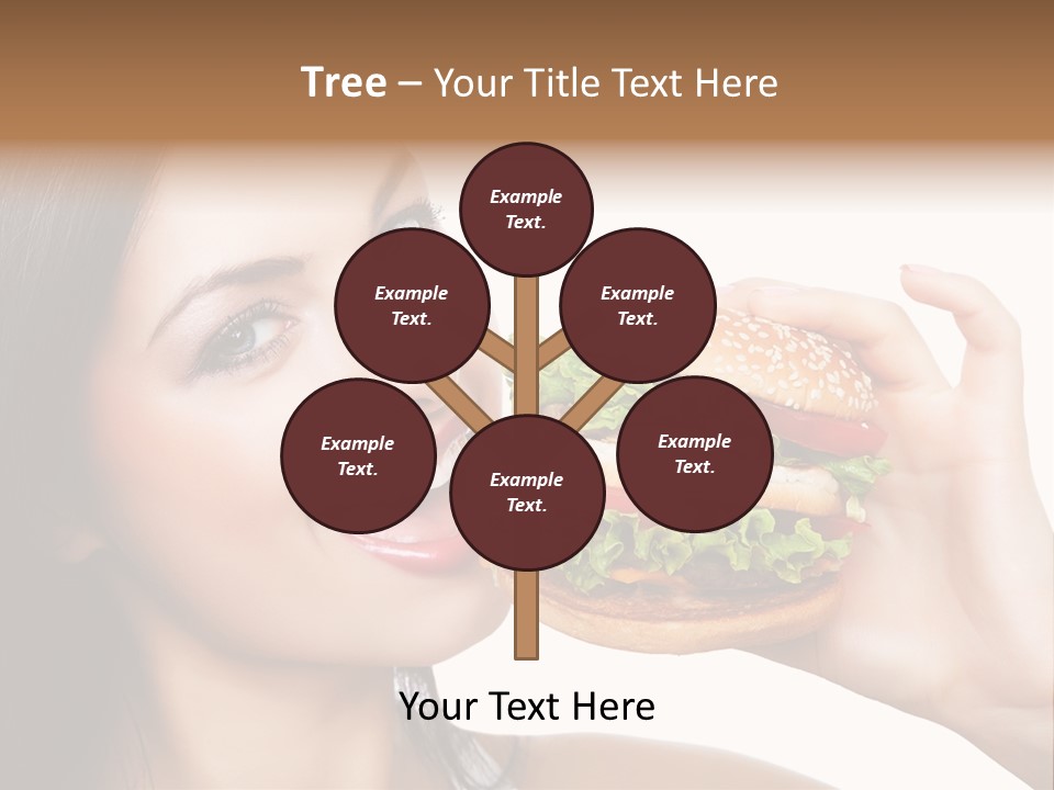 Eating Holding Snack PowerPoint Template