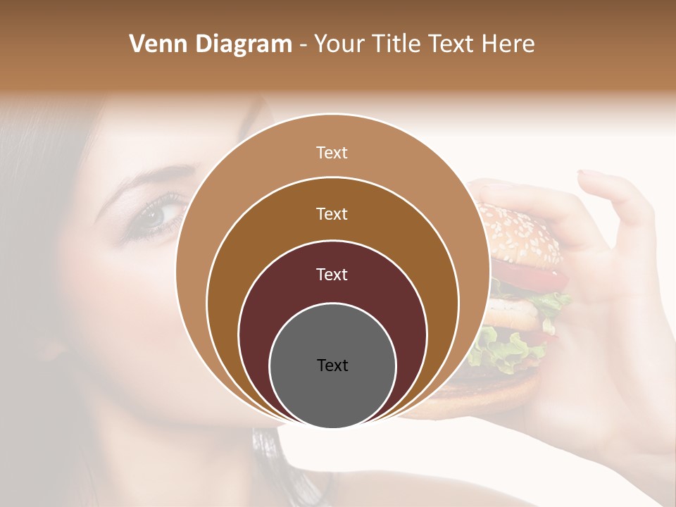 Eating Holding Snack PowerPoint Template