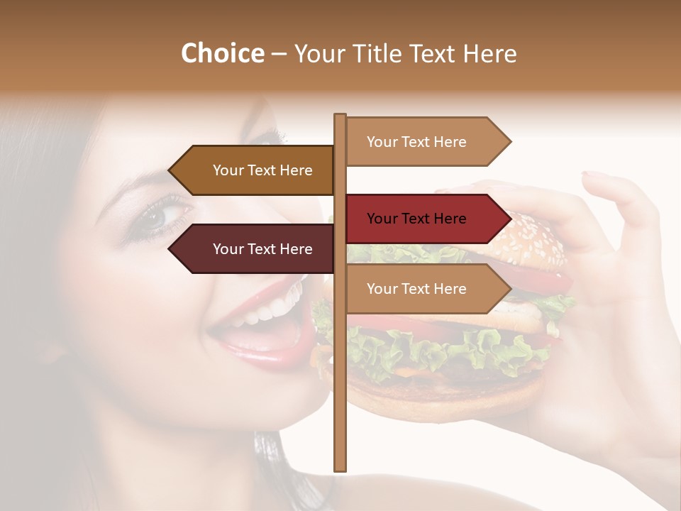 Eating Holding Snack PowerPoint Template