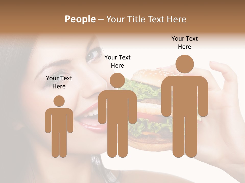 Eating Holding Snack PowerPoint Template