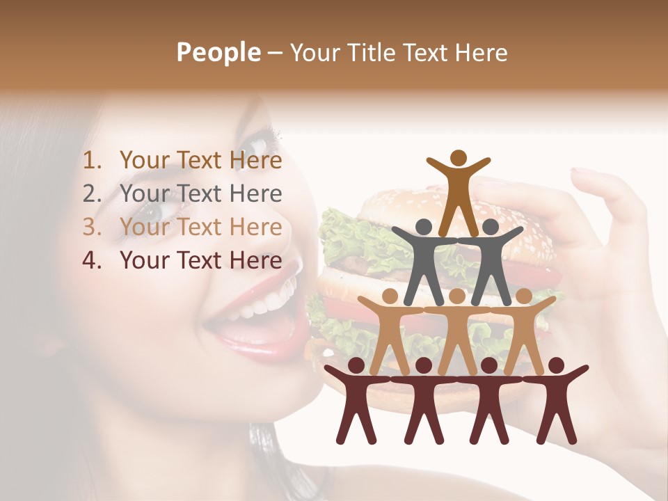 Eating Holding Snack PowerPoint Template