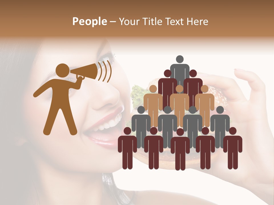 Eating Holding Snack PowerPoint Template