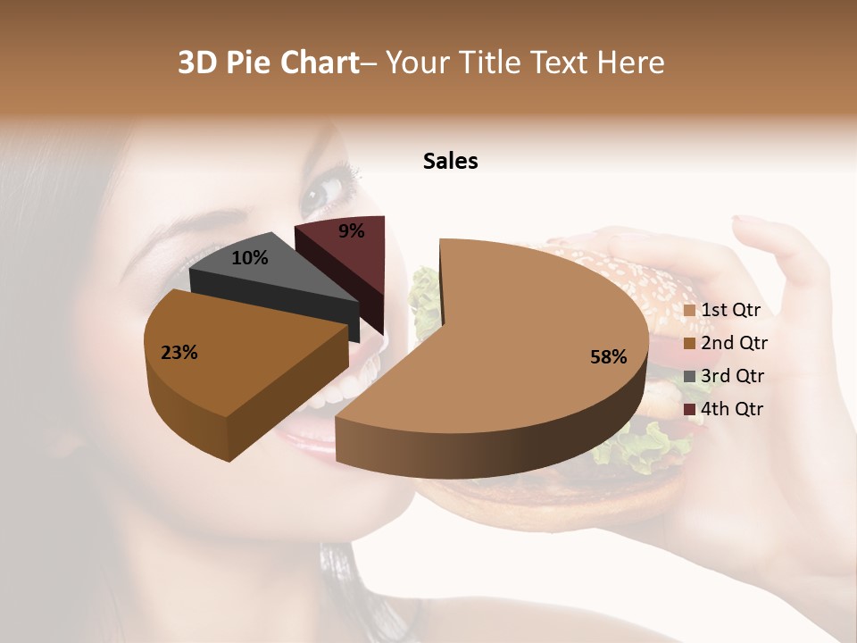 Eating Holding Snack PowerPoint Template
