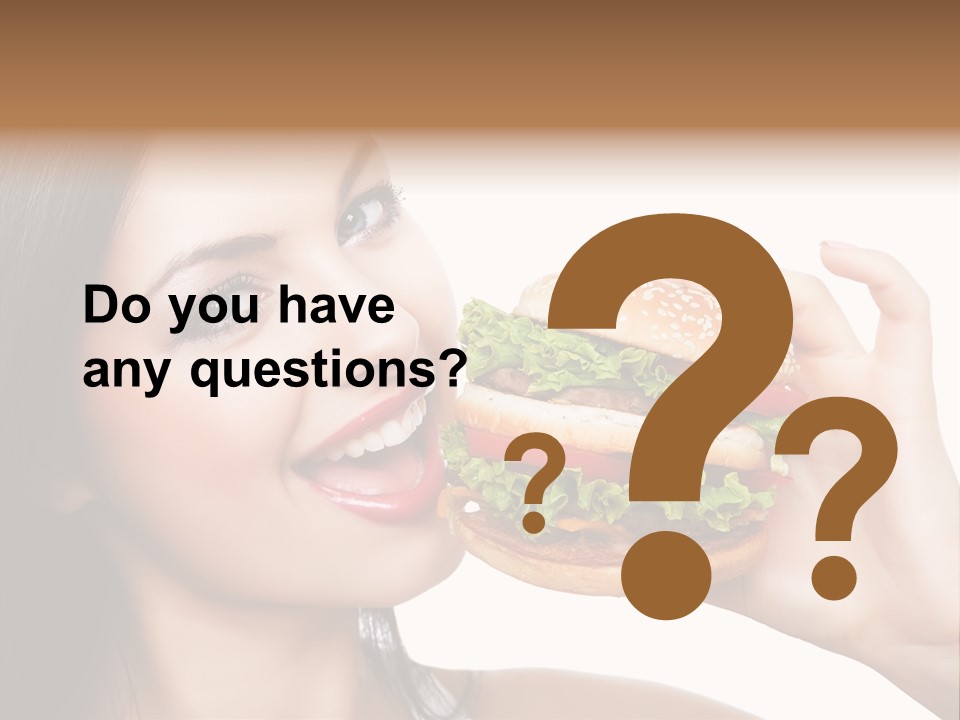 Eating Holding Snack PowerPoint Template