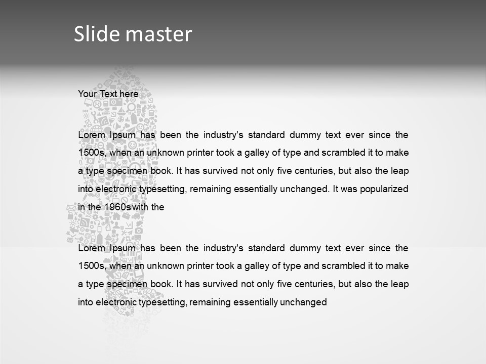 Teamwork Figure Happy PowerPoint Template