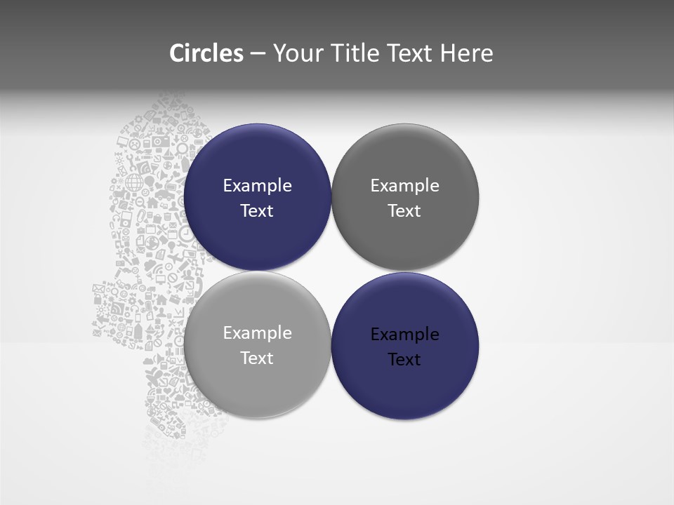 Teamwork Figure Happy PowerPoint Template