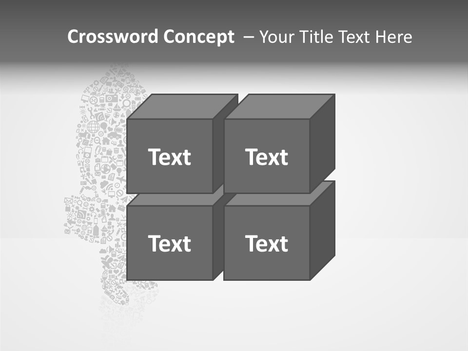 Teamwork Figure Happy PowerPoint Template