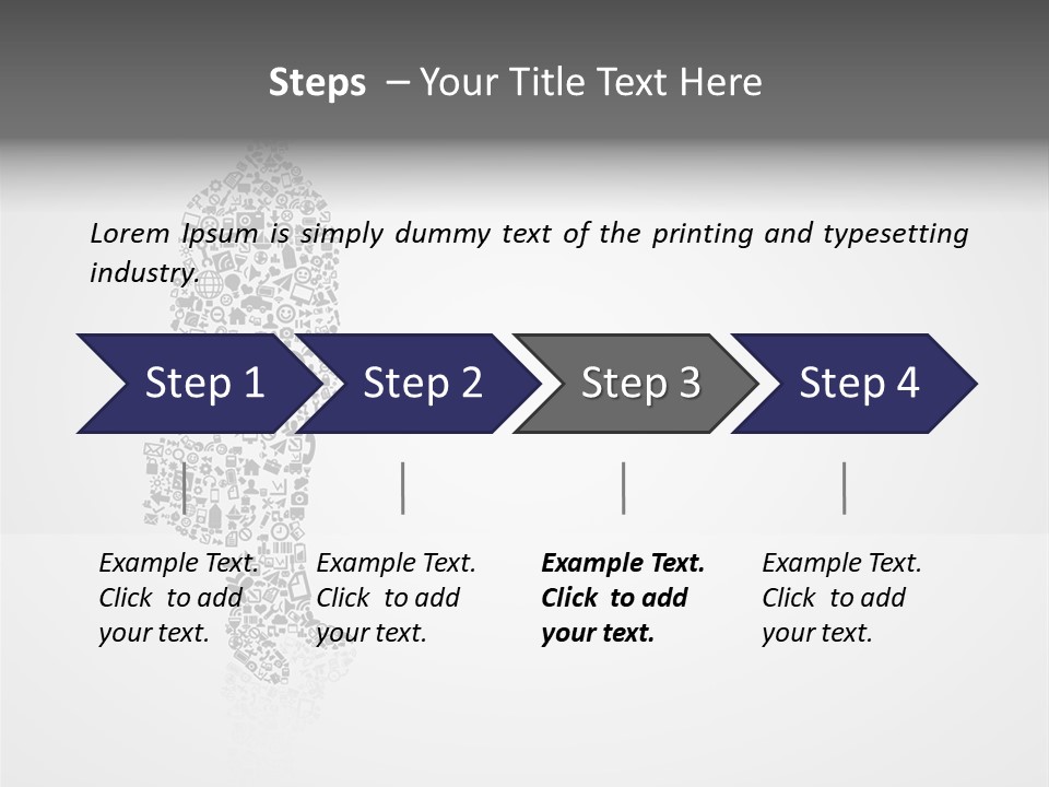 Teamwork Figure Happy PowerPoint Template