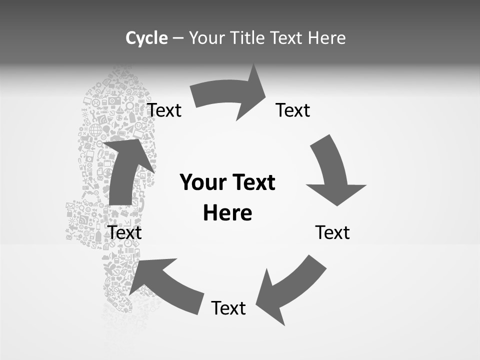 Teamwork Figure Happy PowerPoint Template