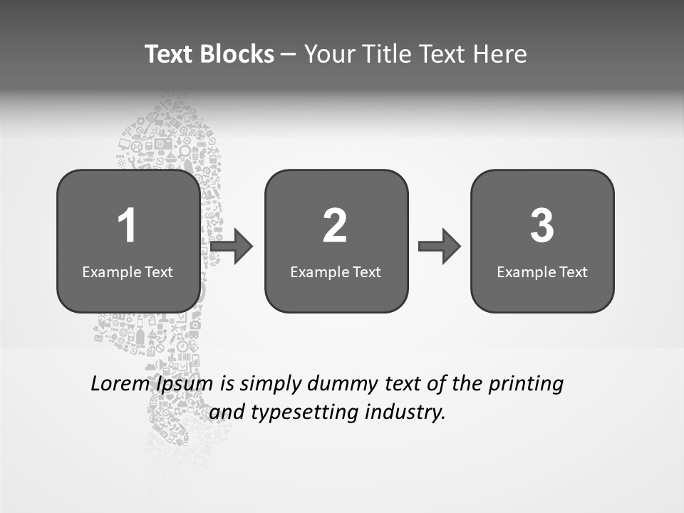Teamwork Figure Happy PowerPoint Template