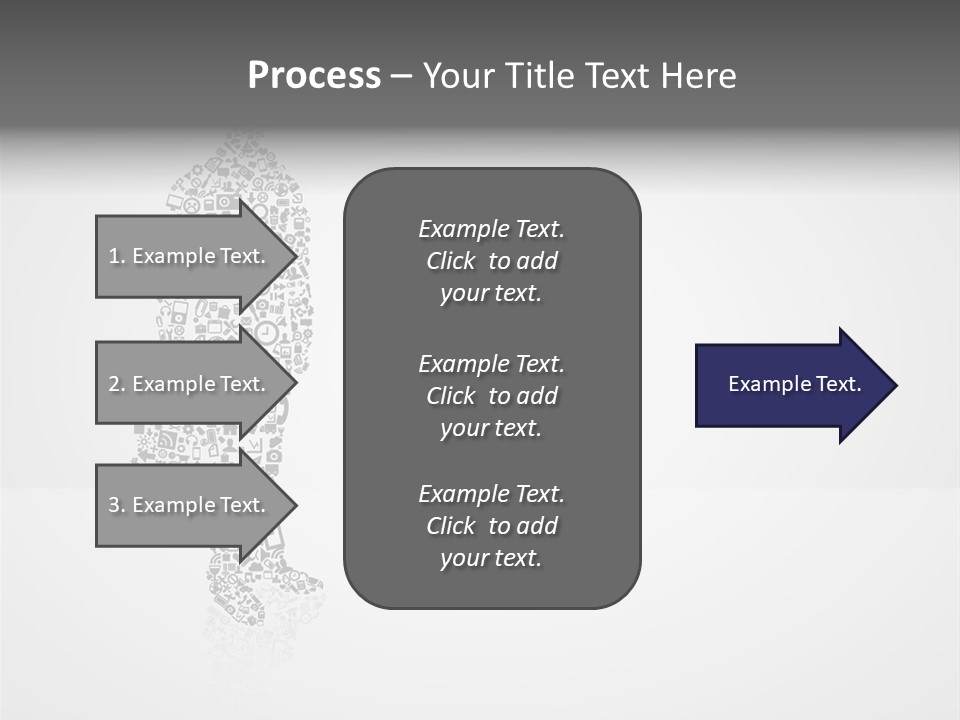 Teamwork Figure Happy PowerPoint Template