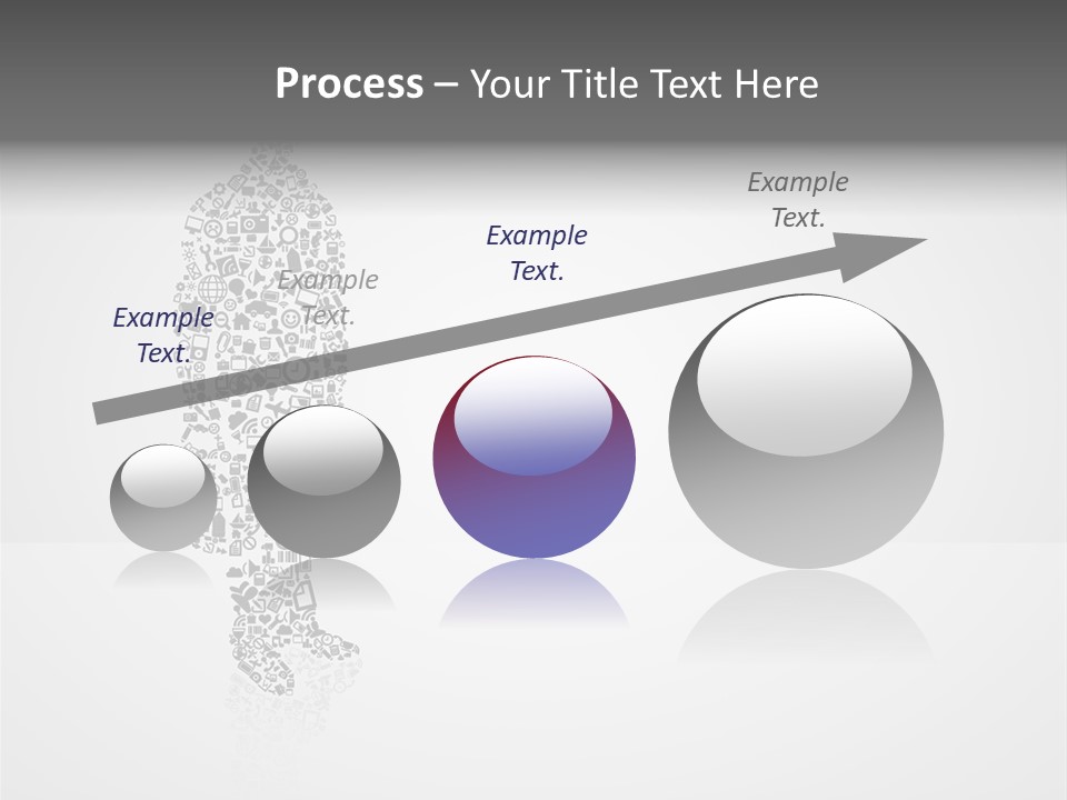 Teamwork Figure Happy PowerPoint Template