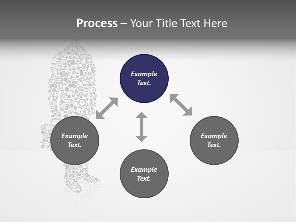 Teamwork Figure Happy PowerPoint Template