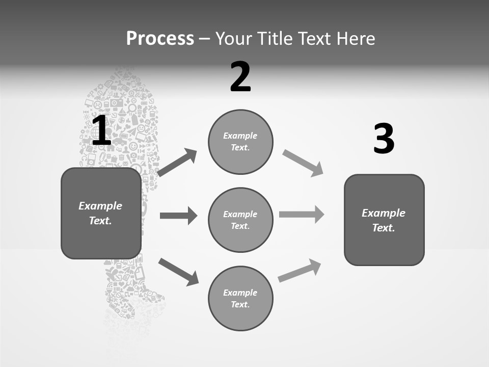 Teamwork Figure Happy PowerPoint Template