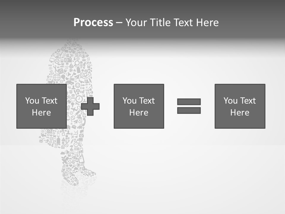 Teamwork Figure Happy PowerPoint Template