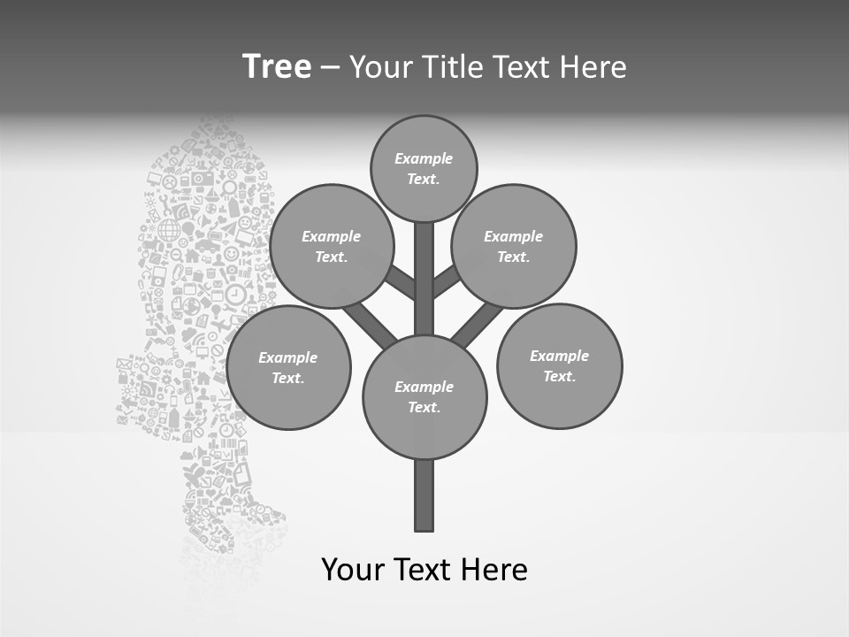 Teamwork Figure Happy PowerPoint Template