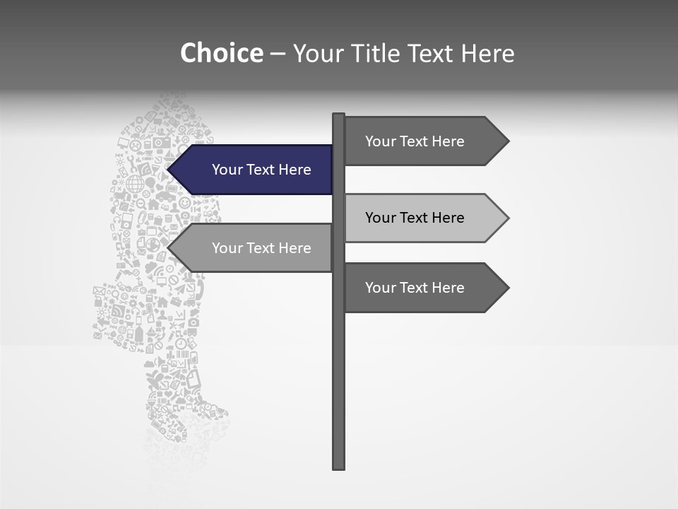 Teamwork Figure Happy PowerPoint Template