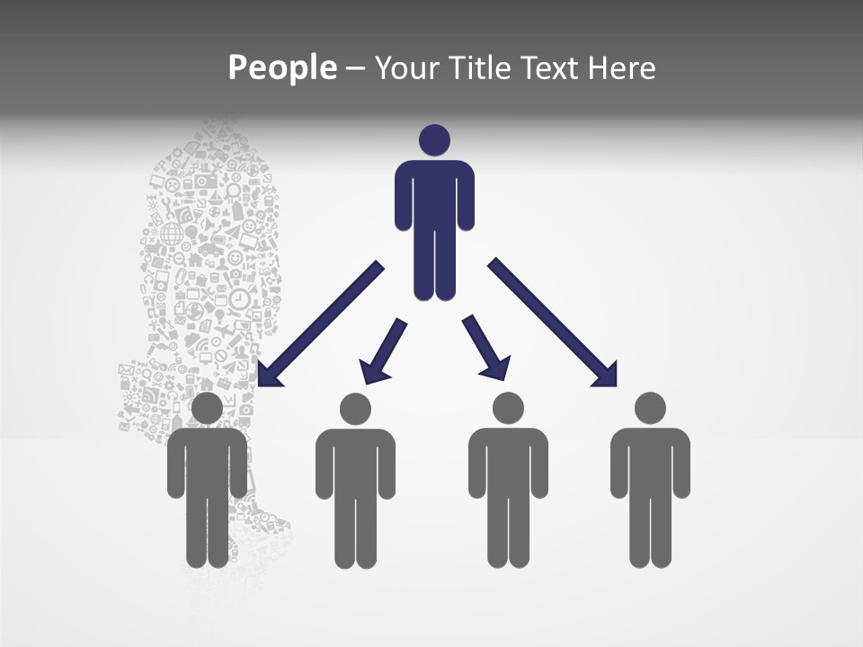 Teamwork Figure Happy PowerPoint Template