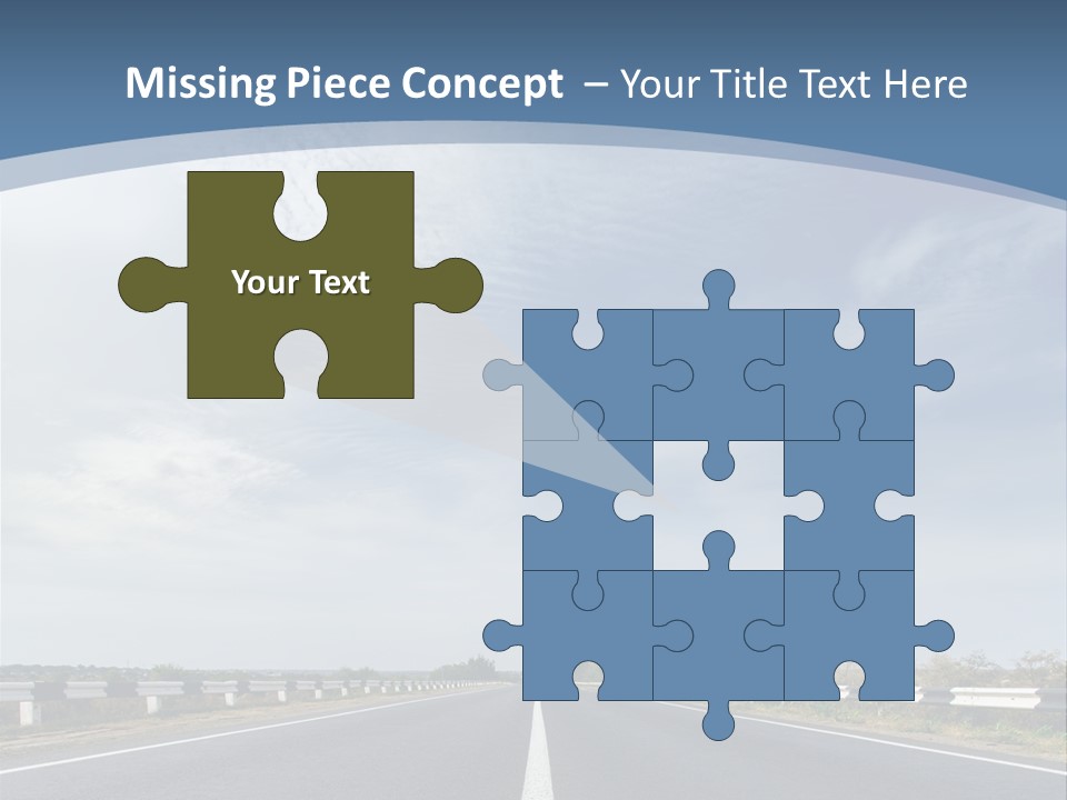 Track Cloudy Landscape PowerPoint Template