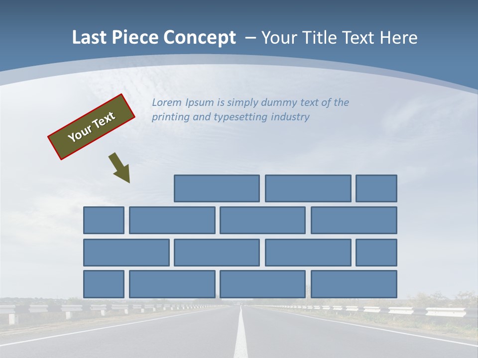 Track Cloudy Landscape PowerPoint Template