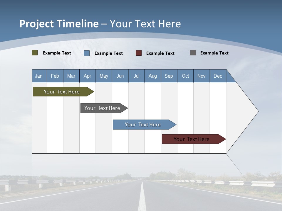Track Cloudy Landscape PowerPoint Template