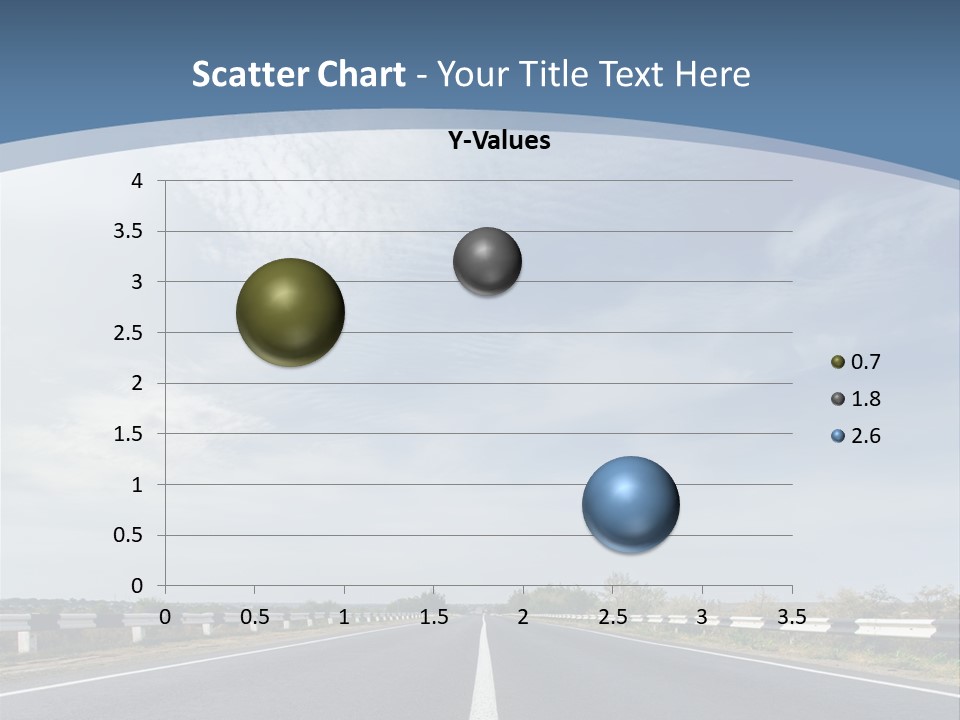 Track Cloudy Landscape PowerPoint Template
