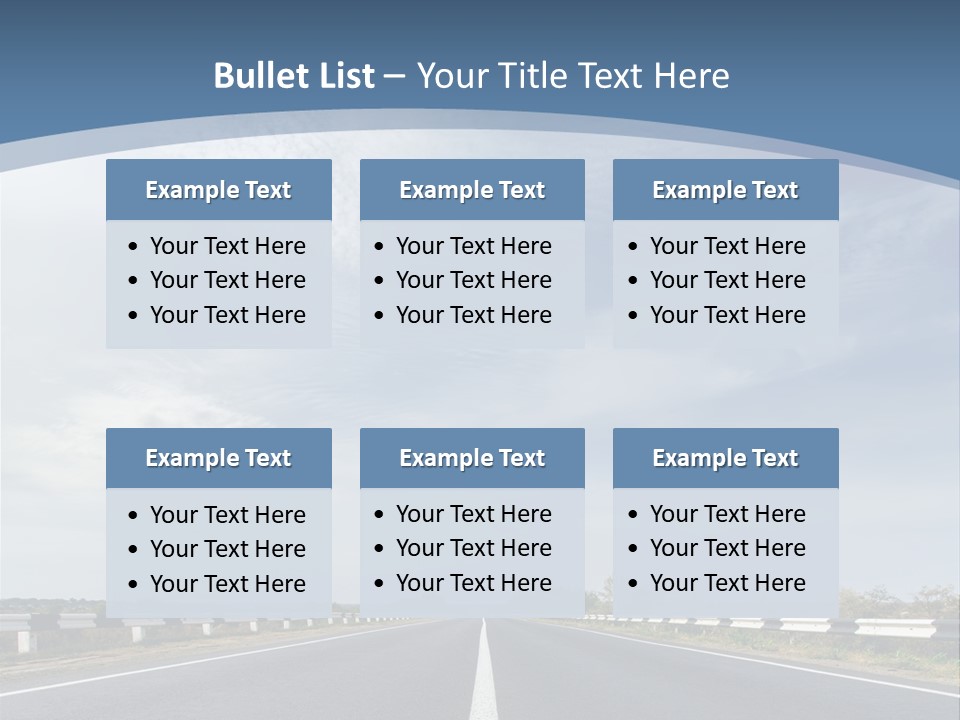 Track Cloudy Landscape PowerPoint Template