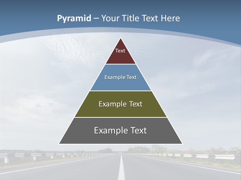 Track Cloudy Landscape PowerPoint Template