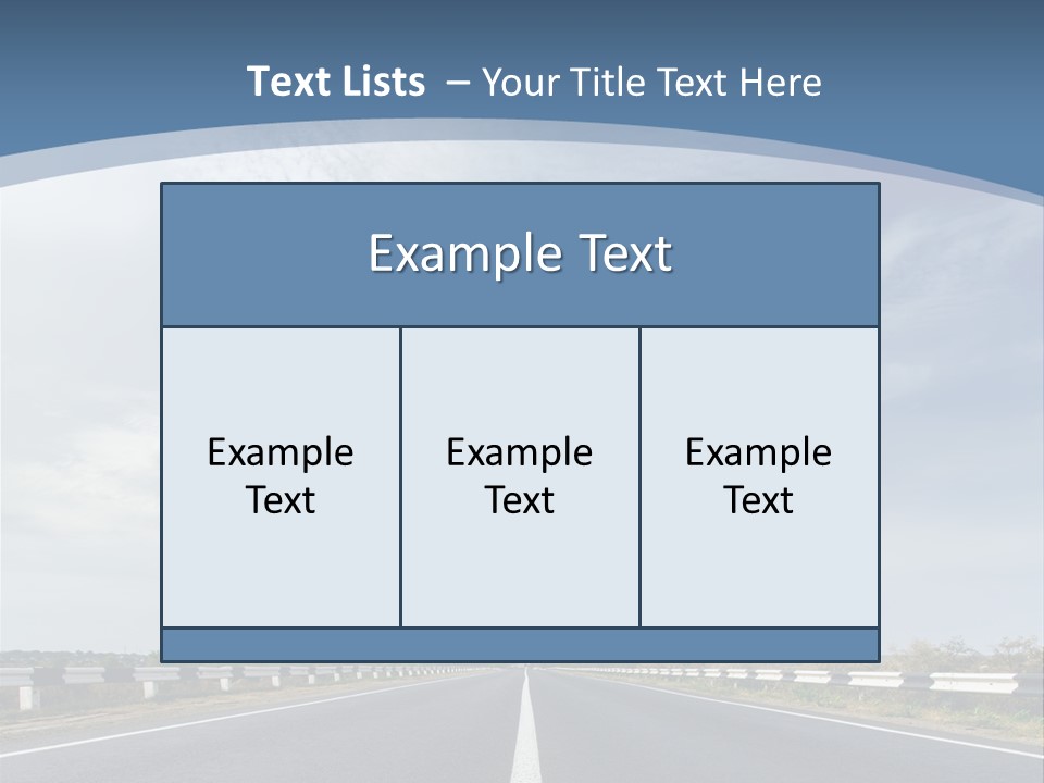 Track Cloudy Landscape PowerPoint Template