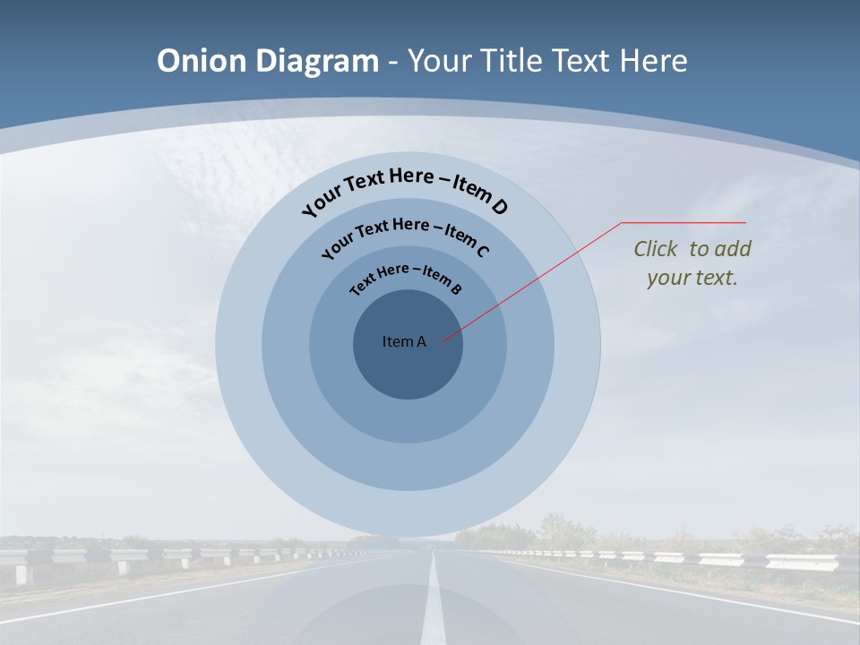 Track Cloudy Landscape PowerPoint Template