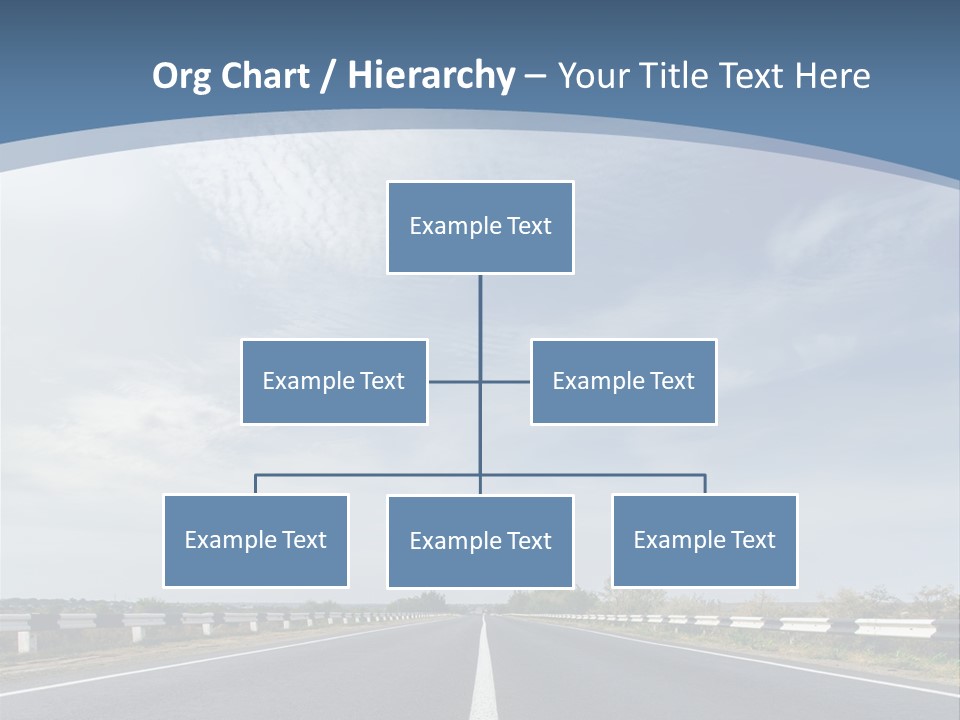 Track Cloudy Landscape PowerPoint Template